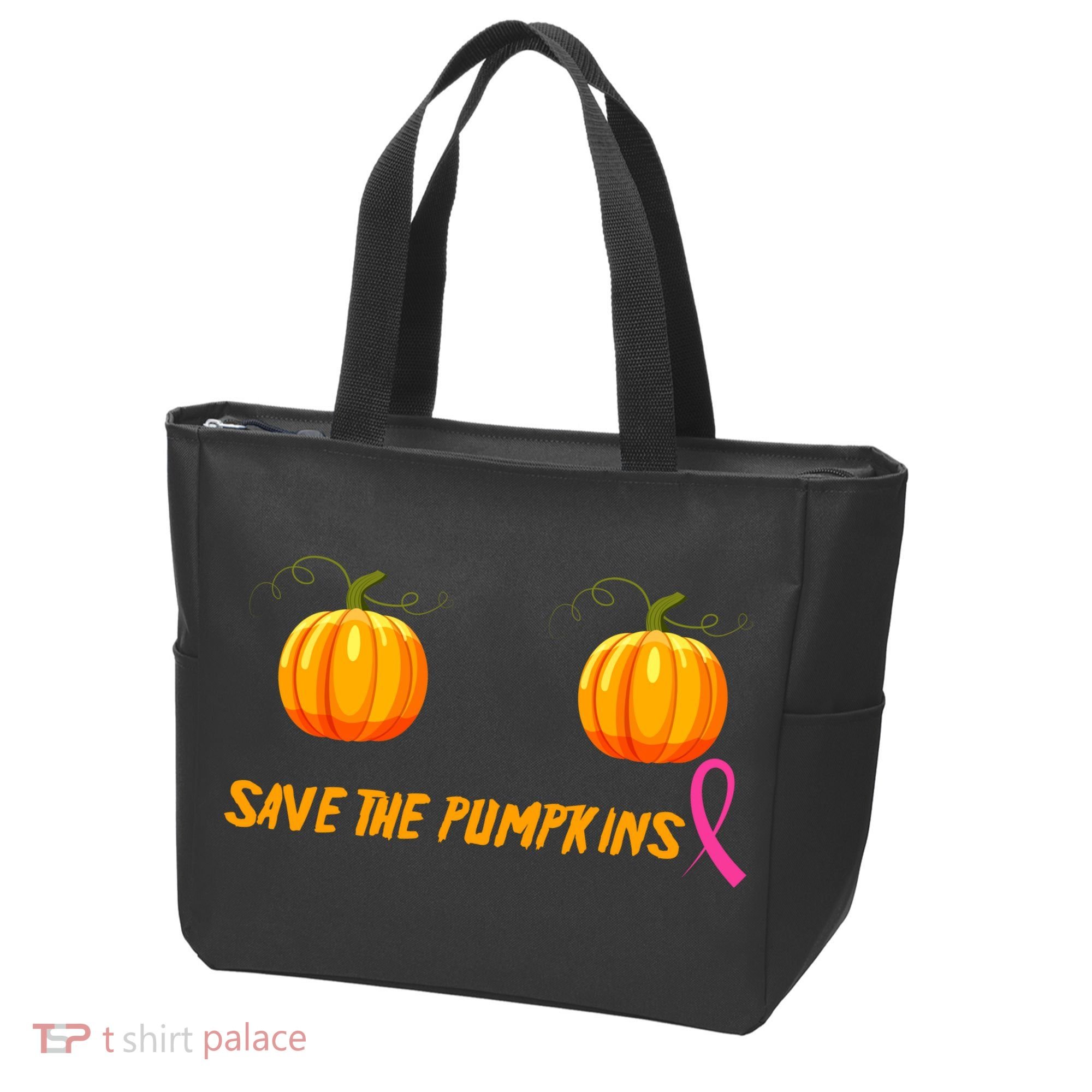 Save The Pumpkins Breast Cancer Tote Bag