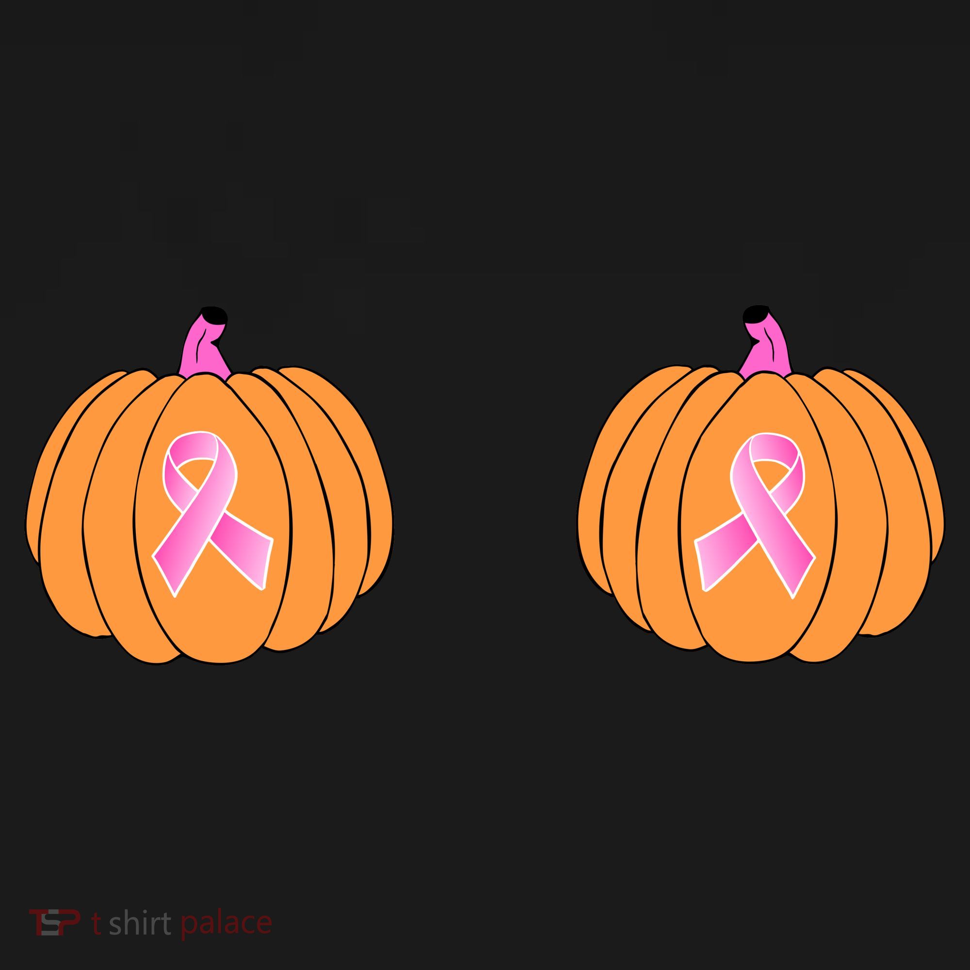 Save The Pumpkins Breast Cancer Ribbon Hoodie