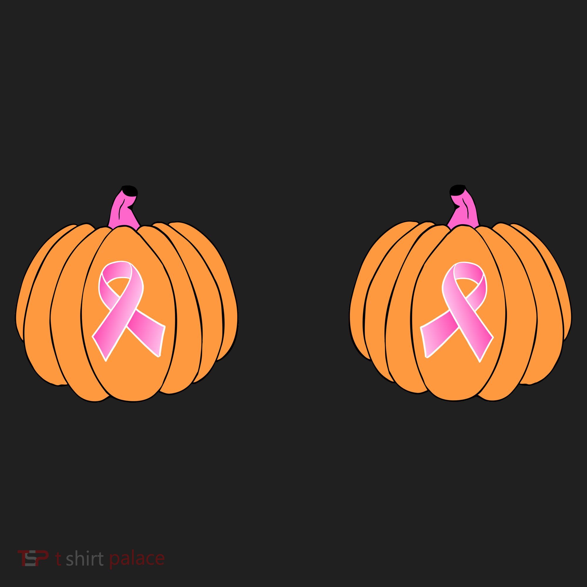 Save The Pumpkins Breast Cancer Ribbon Beanie