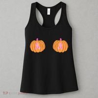Save The Pumpkins Breast Cancer Ribbon Women's Tank Top thumb 3