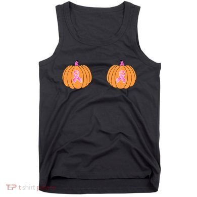 Save The Pumpkins Breast Cancer Ribbon Tank Top