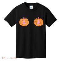 Save The Pumpkins Breast Cancer Ribbon Kids T-Shirt thumb 0