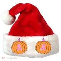 Save The Pumpkins Breast Cancer Ribbon Santa Hat thumb 0