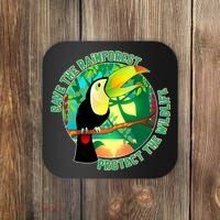 Save the Rainforest -  Protect the Wildlife Coaster thumb 0