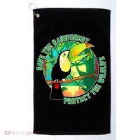 Save the Rainforest -  Protect the Wildlife Golf Towel thumb 0