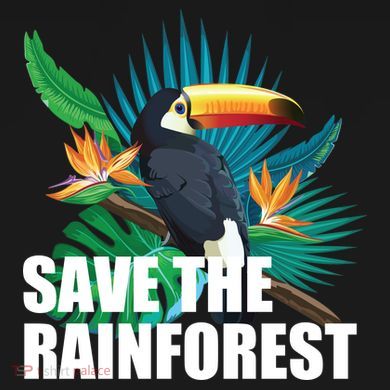 Save the Rainforest -  Protect the Wildlife Cropped Pullover Crew