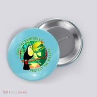 Save the Rainforest -  Protect the Wildlife Button thumb 0