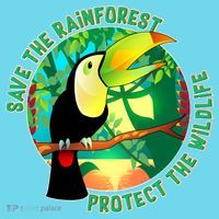 Save the Rainforest -  Protect the Wildlife Button thumb 1