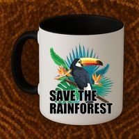 Save The Rainforest Coffee Mug thumb 2