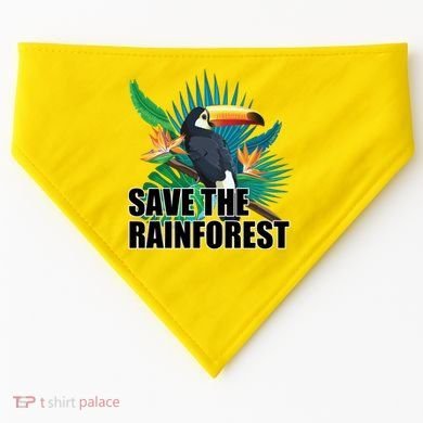 Save The Rainforest USA-Made Doggie Bandana