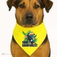 Save The Rainforest USA-Made Doggie Bandana thumb 1