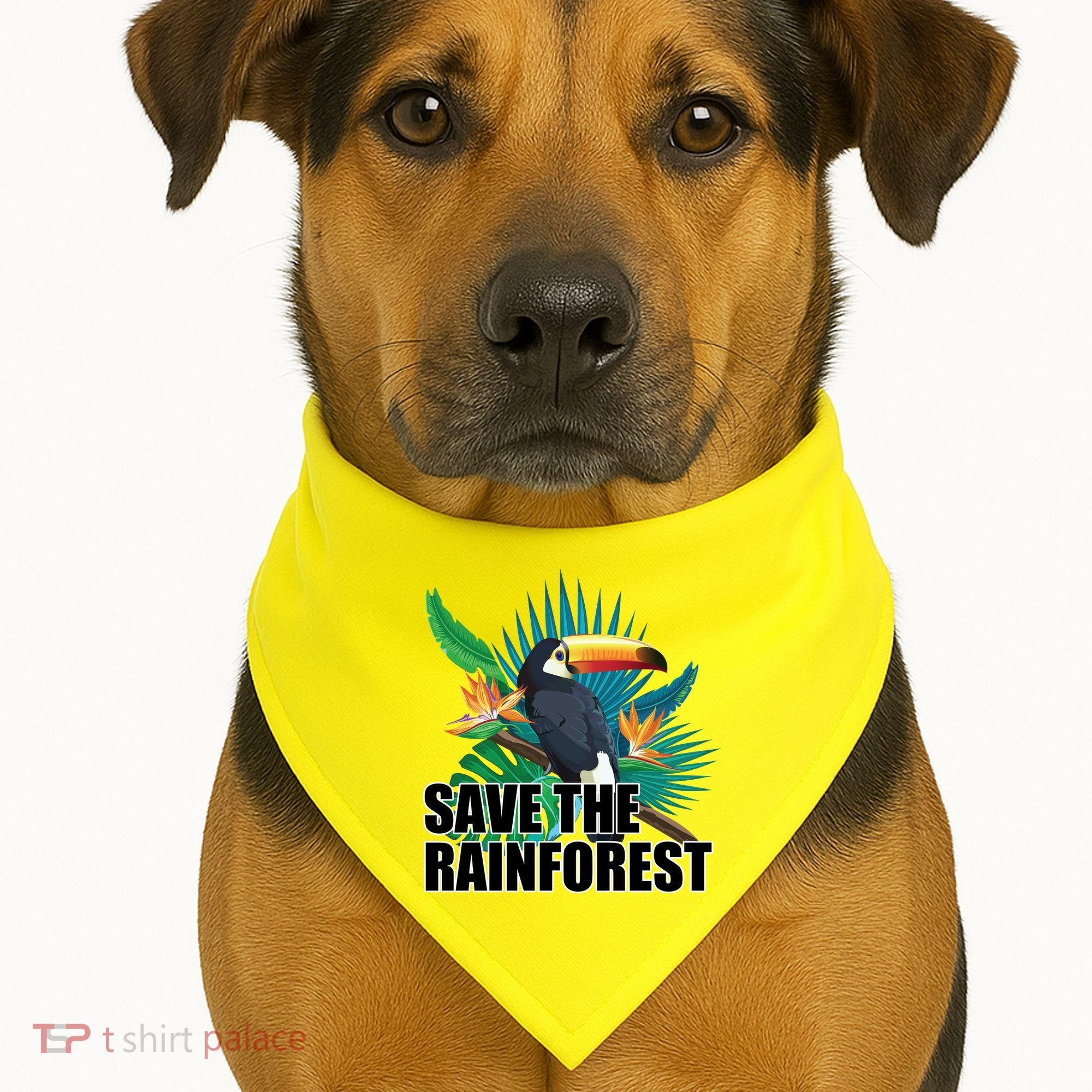 Save The Rainforest USA-Made Doggie Bandana