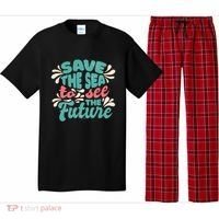Save The Sea To See The Future Pajama Set thumb 0