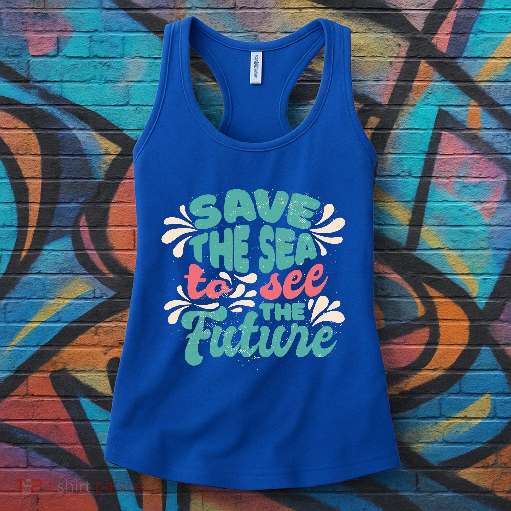 Save The Sea To See The Future Women's Tank Top