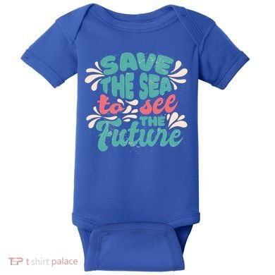 Save The Sea To See The Future Baby Bodysuit