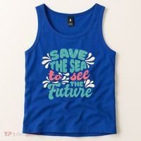 Save The Sea To See The Future Tank Top thumb 2