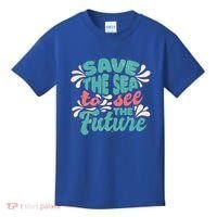 Save The Sea To See The Future Kids T-Shirt thumb 0