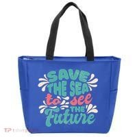 Save The Sea To See The Future Tote Bag thumb 0