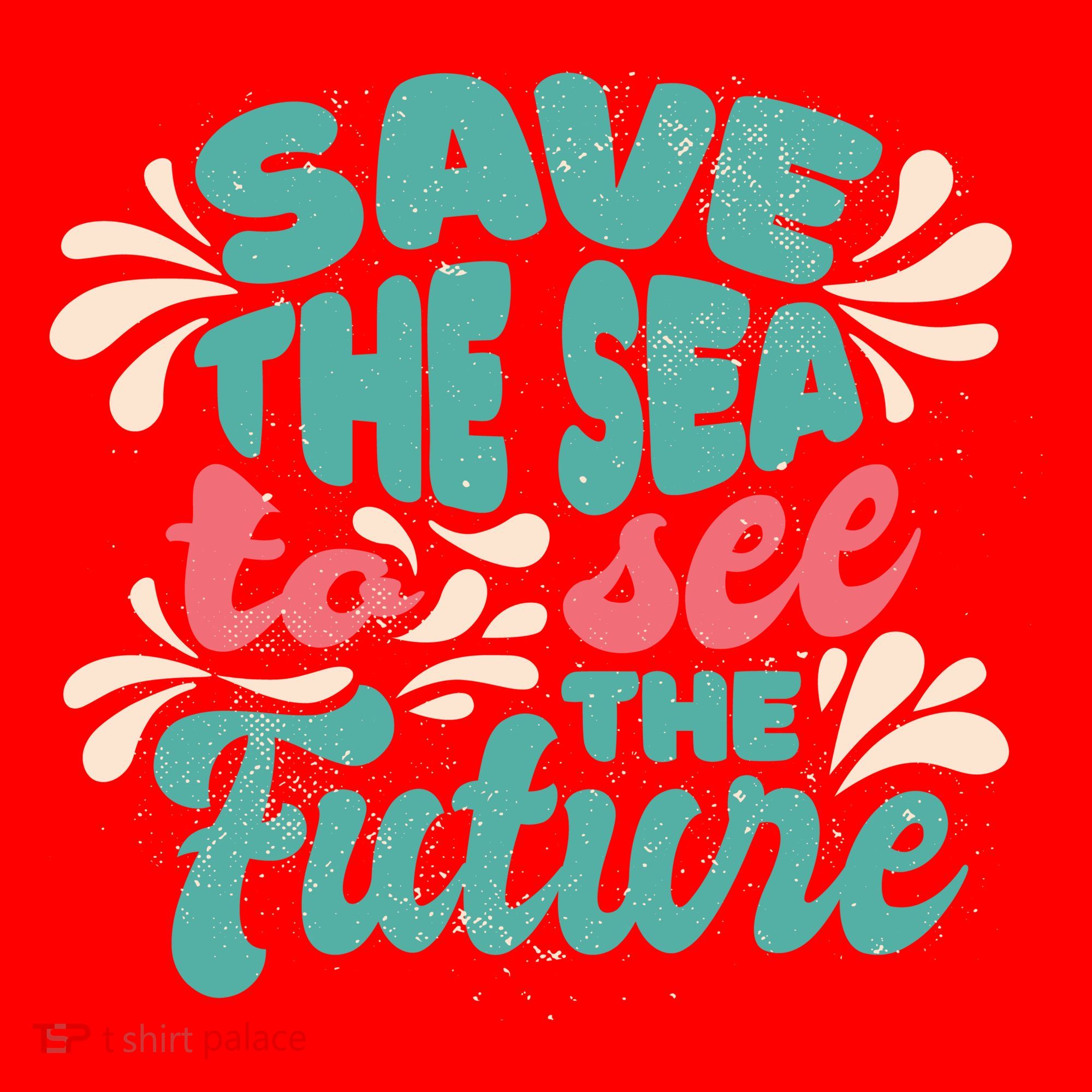 Save The Sea To See The Future Santa Hat