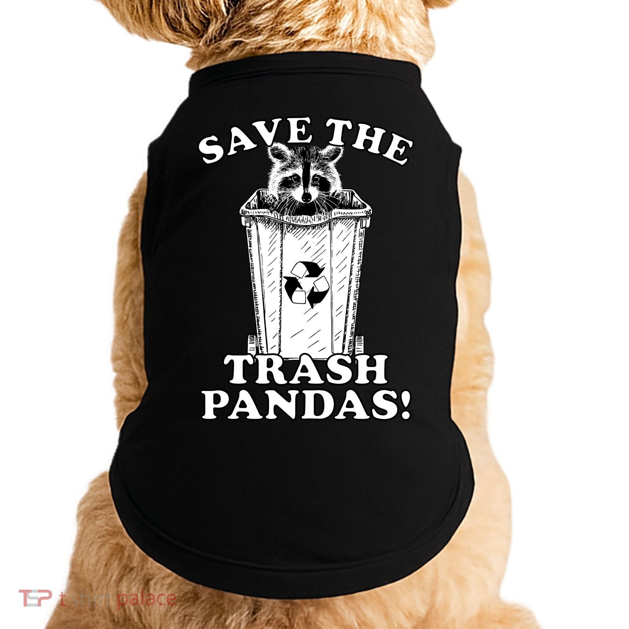 Save the Trash Pandas Funny Raccoon Doggie Tank