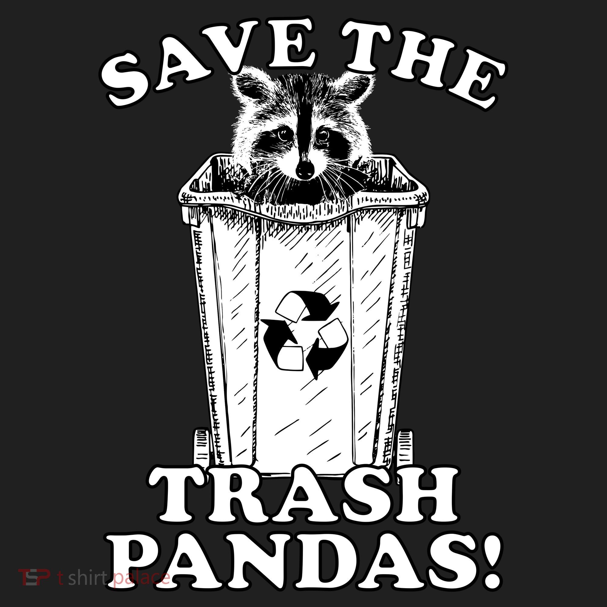 Save the Trash Pandas Funny Raccoon Beanie