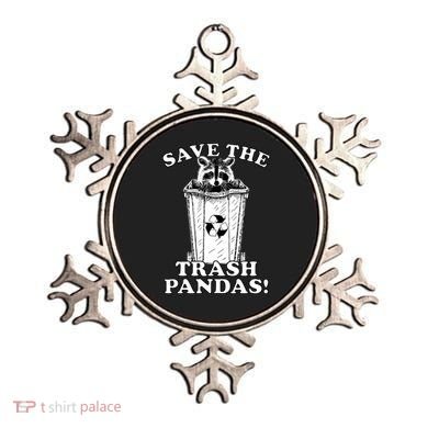 Save the Trash Pandas Funny Raccoon Ornament