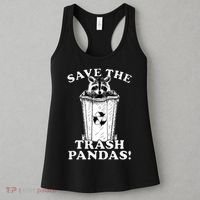 Save the Trash Pandas Funny Raccoon Women's Tank Top thumb 3