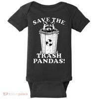 Save the Trash Pandas Funny Raccoon Baby Bodysuit thumb 0
