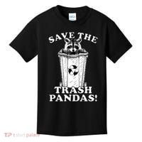 Save the Trash Pandas Funny Raccoon Kids T-Shirt thumb 0