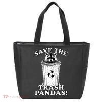 Save the Trash Pandas Funny Raccoon Tote Bag thumb 0