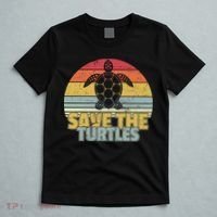 Save The Turtles Retro Style T-Shirt thumb 5