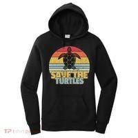 Save The Turtles Retro Style Women's Hoodie thumb 0
