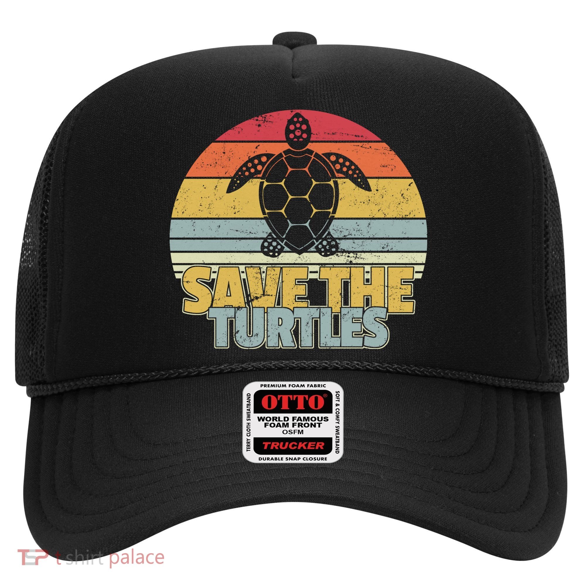Save The Turtles Retro Style Hat