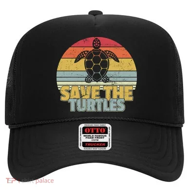 Save The Turtles Retro Style Hat