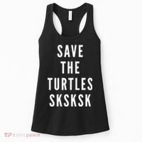 Save The Turtles SKSKSK Women's Tank Top thumb 0
