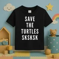 Save The Turtles SKSKSK Toddler T-Shirt thumb 3
