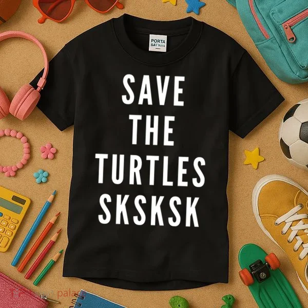Save The Turtles SKSKSK Kids T-Shirt