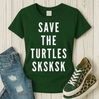 Save The Turtles SKSKSK Women's T-Shirt thumb 3