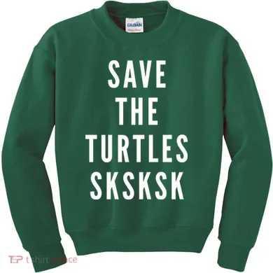 Save The Turtles SKSKSK Kids Sweatshirt