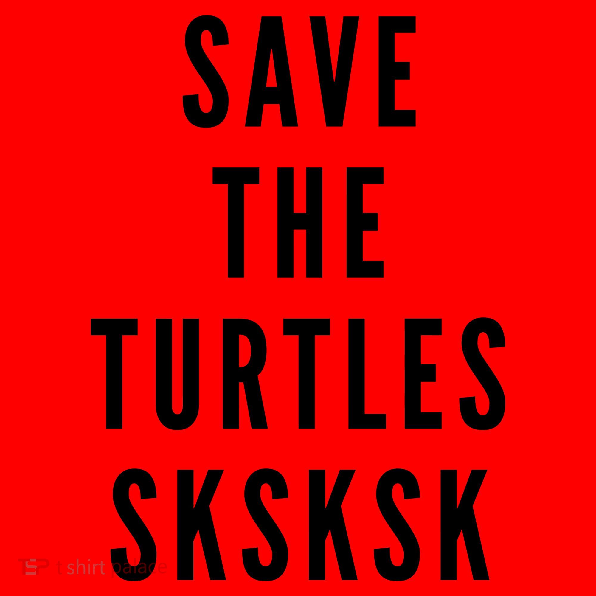 Save The Turtles SKSKSK Santa Hat