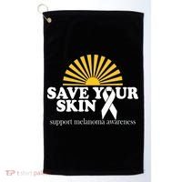 Save Your Skin Melanoma Awareness Golf Towel thumb 0