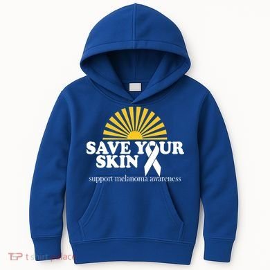 Save Your Skin Melanoma Awareness Kids Hoodie