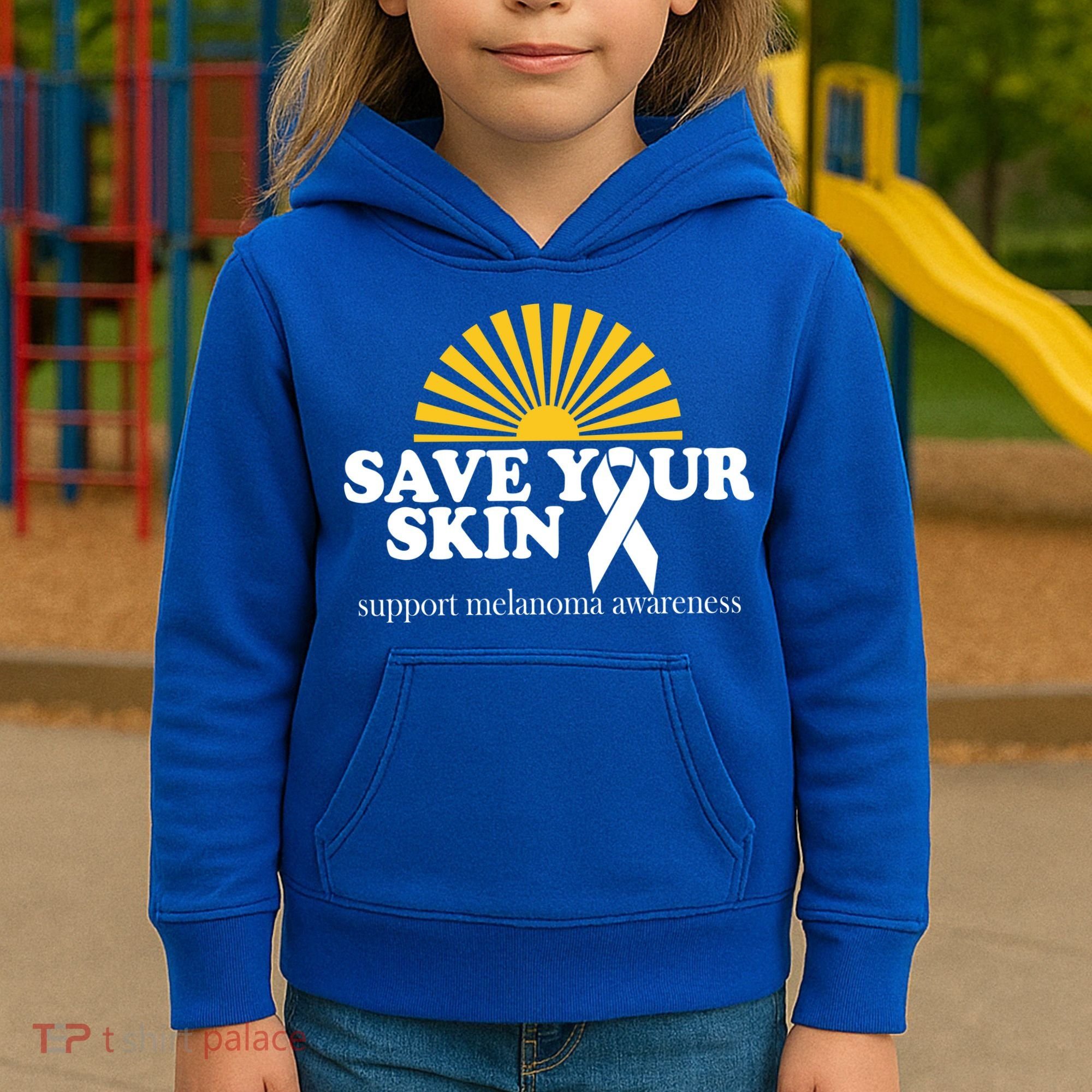 Save Your Skin Melanoma Awareness Kids Hoodie