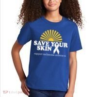 Save Your Skin Melanoma Awareness Kids T-Shirt thumb 2