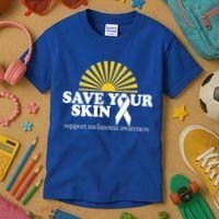 Save Your Skin Melanoma Awareness Kids T-Shirt thumb 3