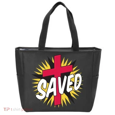 Saved Comic Cross Tote Bag