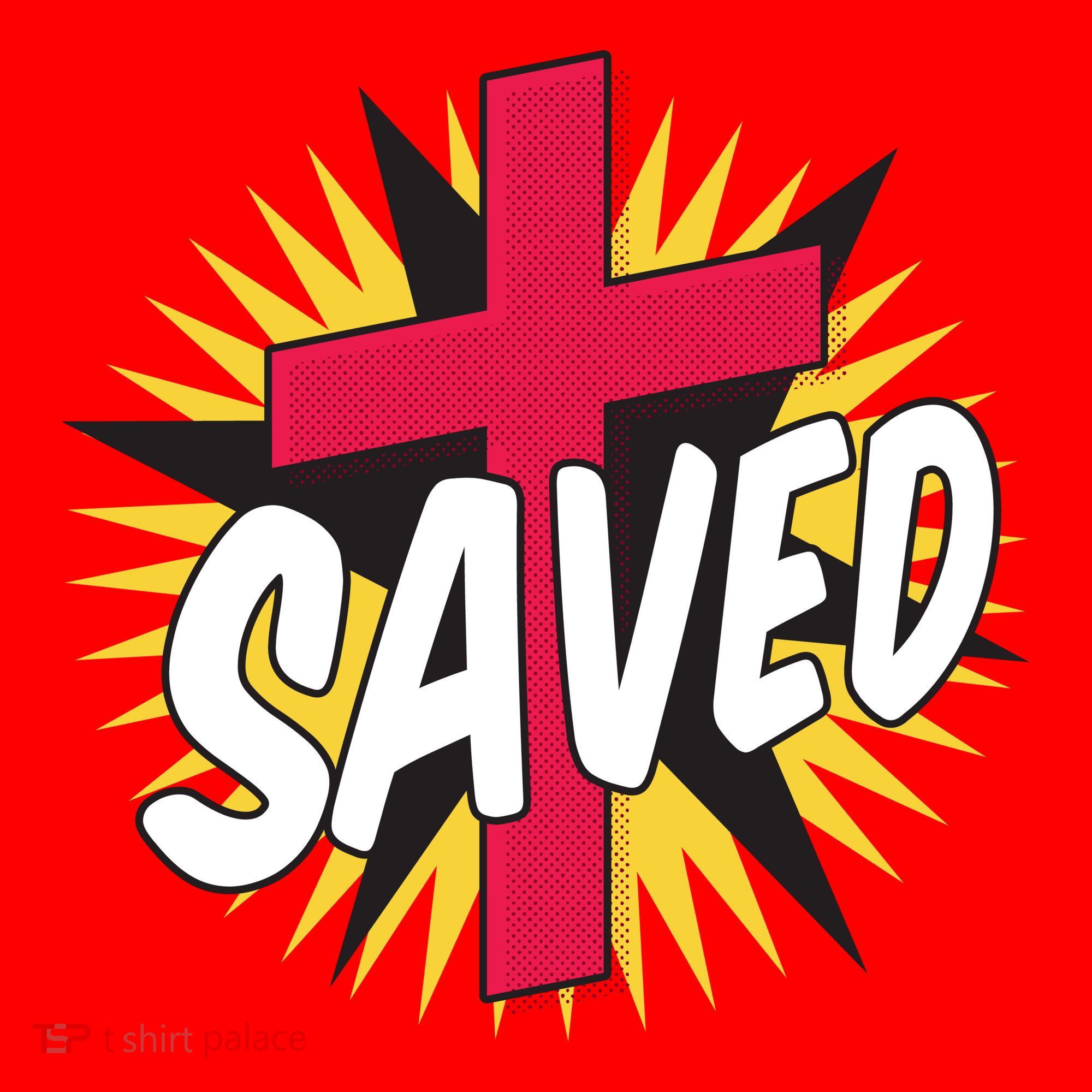 Saved Comic Cross Santa Hat
