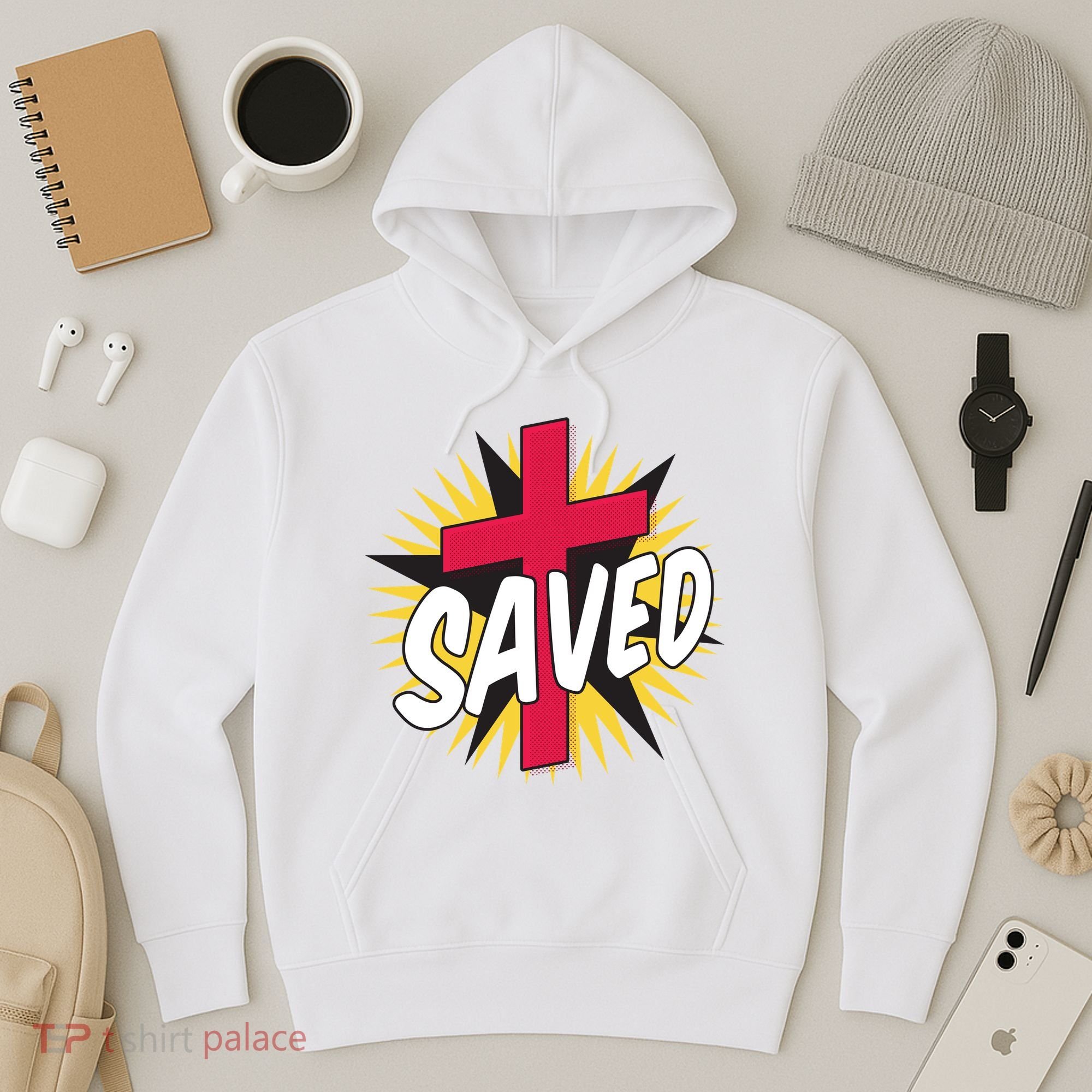 Saved Comic Cross Hoodie