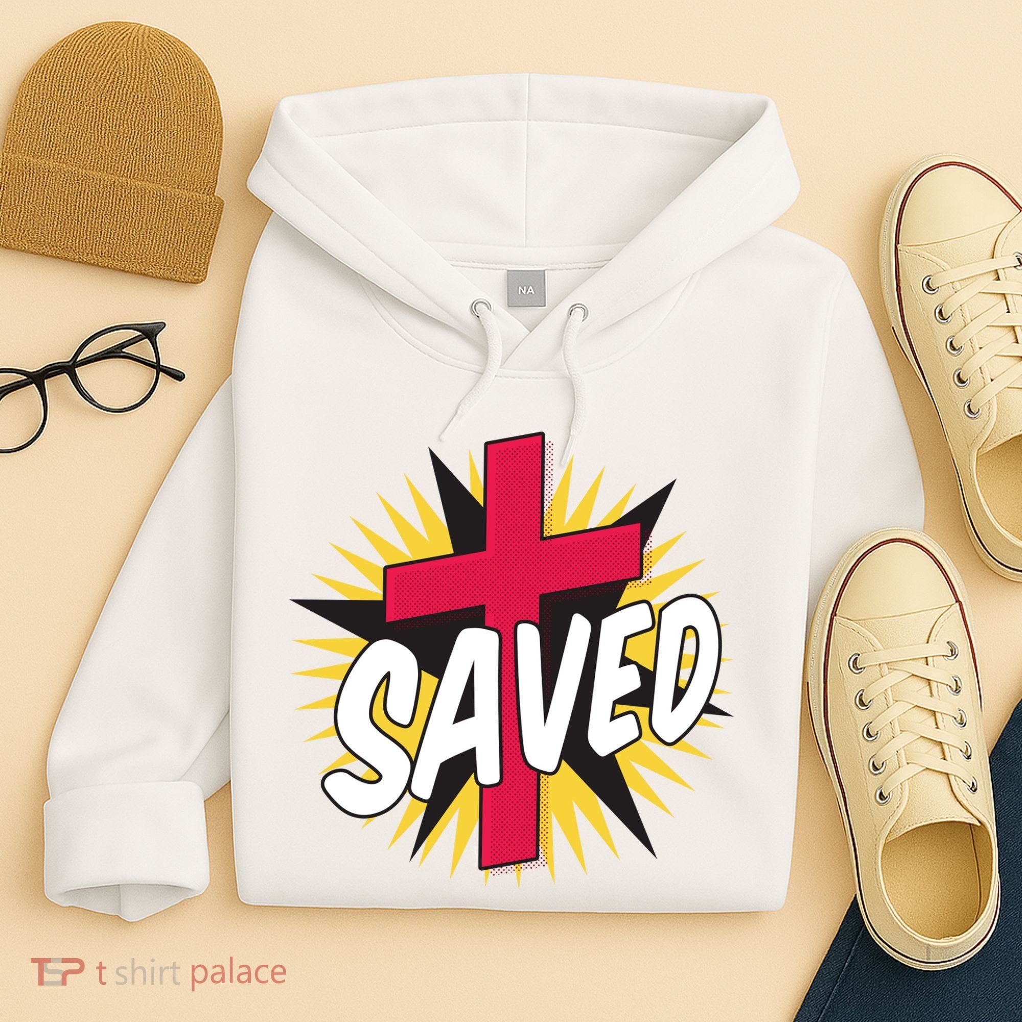 Saved Comic Cross Hoodie