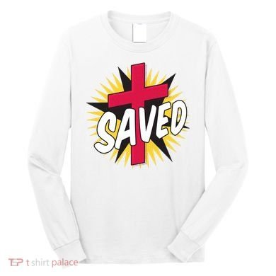 Saved Comic Cross Long Sleeve Shirt